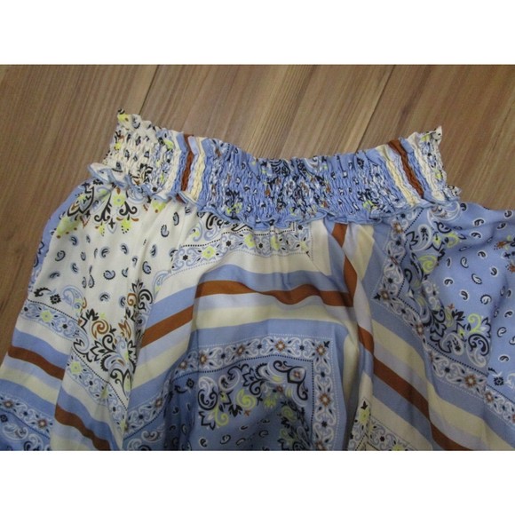 ITALIAN T-LOVE GIRL SZ 10 BEAUTIFUL PRINT BOHEMIAN UNEVEN HANDKERCHIEF HEM SKIRT - Picture 3 of 8